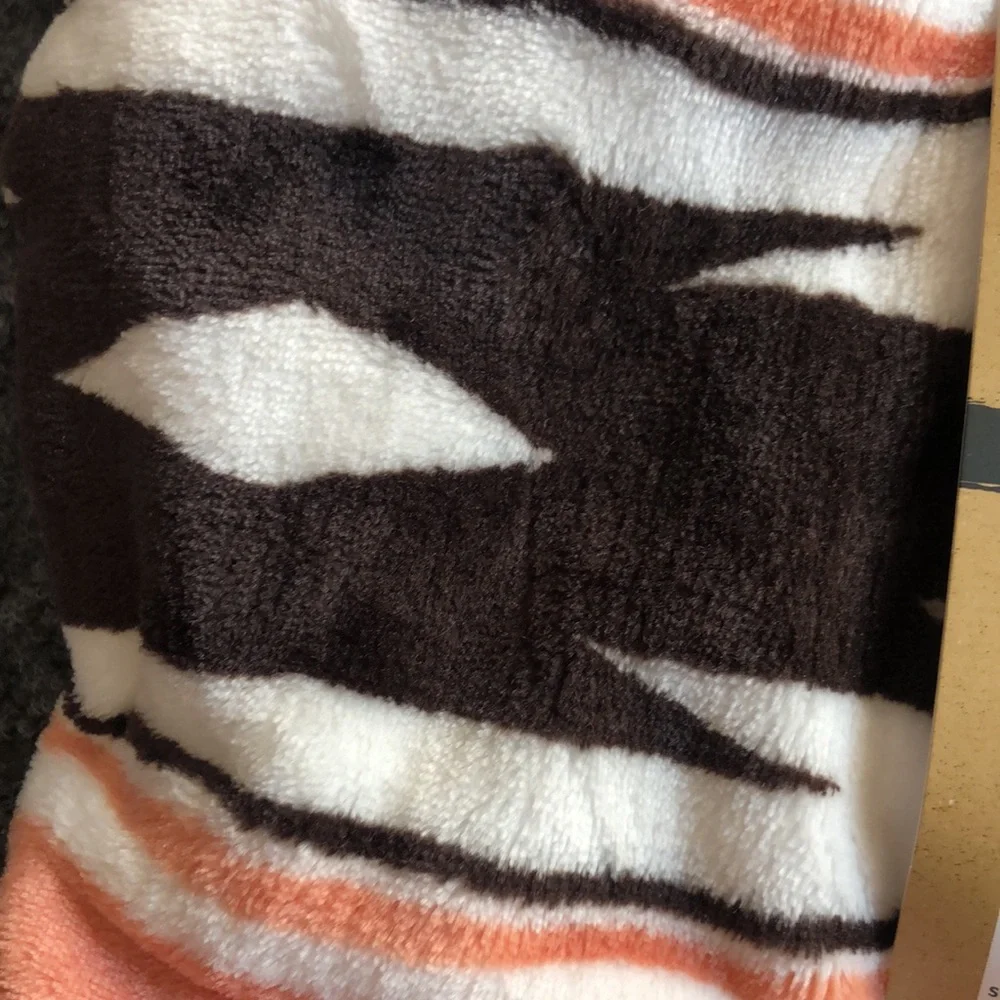 Wrangler Multicolor Striped Blanket - Red, Orange, and White